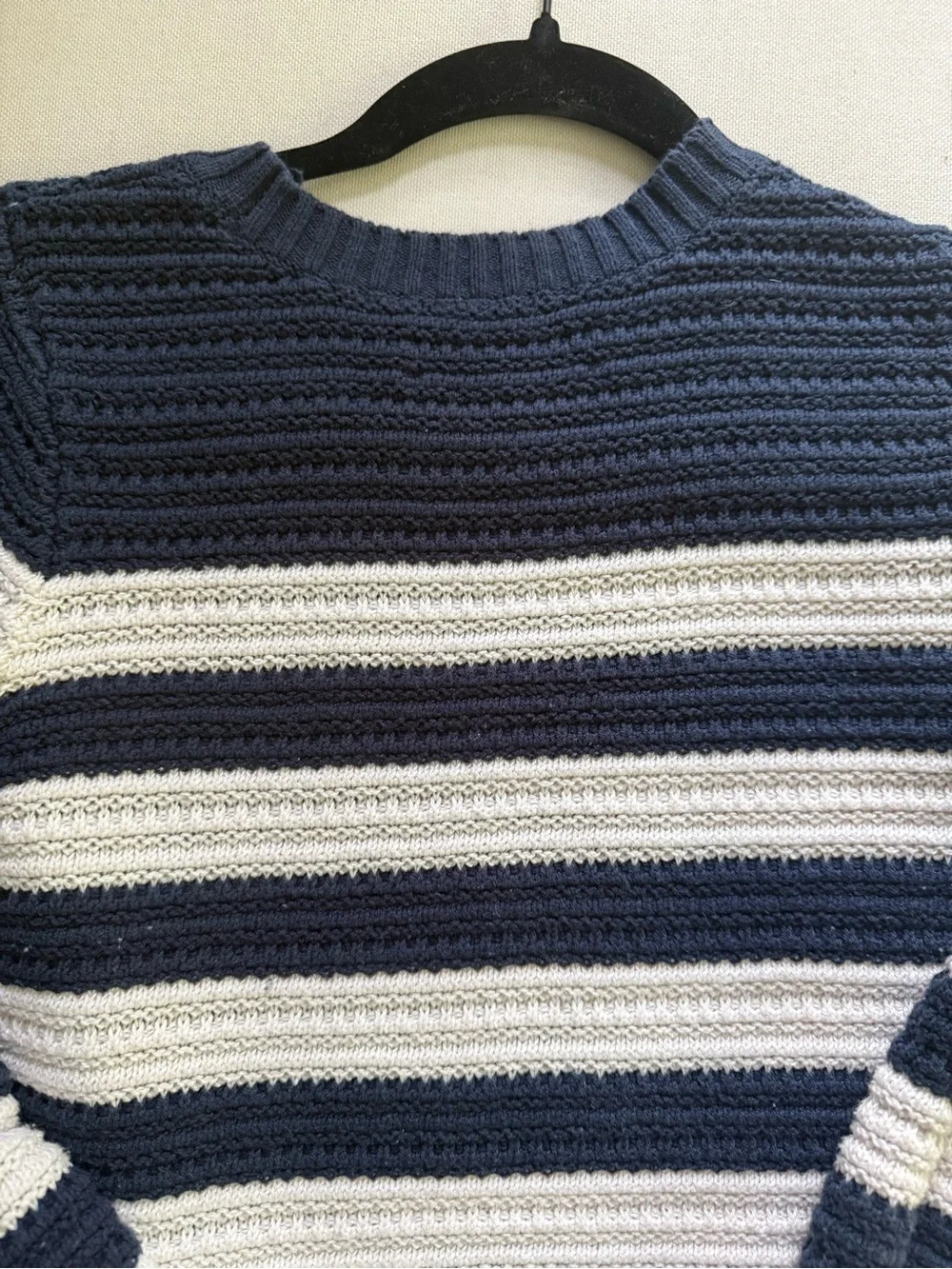 LOFT Striped Crewneck Sweater